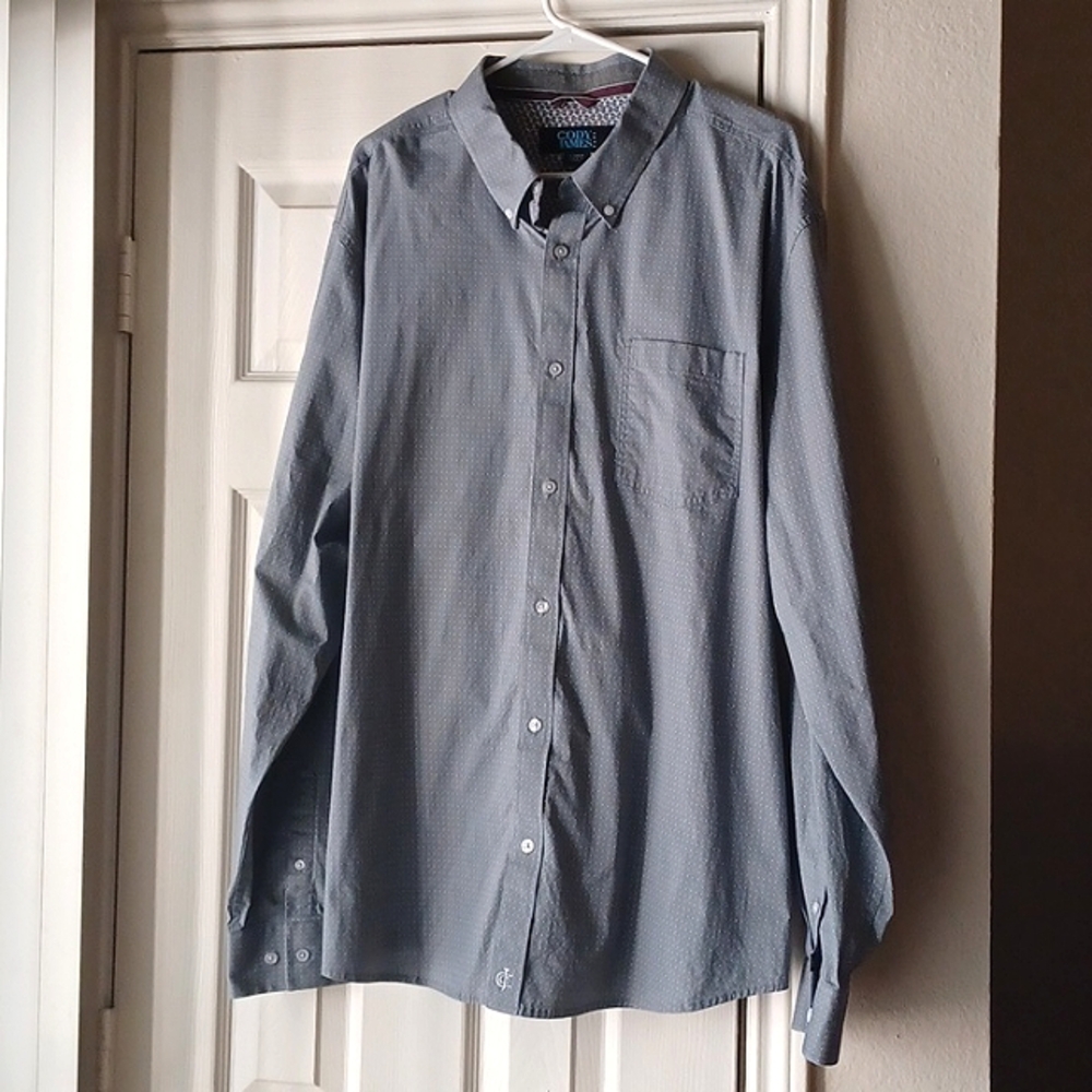 Cody James Grey Pearl Button Down Western Shirt